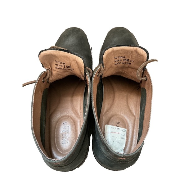 Johnston & Murphy Lace Up Chukka Ankle Boots Mens 9.5 M Gray Leather Shoes Soft - Picture 4 of 8